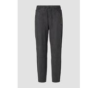 Jogpants in Veloursleder-Optik mit Elastikbund 36 grau 2171130.9828.36