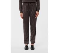 Jogpants in Veloursoptik braun 42