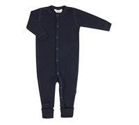 Joha - 100% wol Jumpsuit met omslag voetjes - Navy