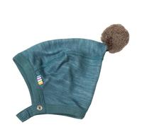 Joha Baby Jungen Mädchen Mütze Merinowolle/Bio-Bambus, Größe:37, Farbe:Dark Blue