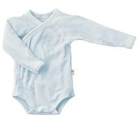 Joha Baby Jungen Mädchen Wickel-Body Langarm Merino-Wolle, Größe:68/74, Farbe:Light Blue