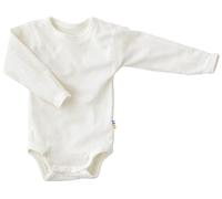 Joha Baby Jungen Woll-Body Langarm 100% Merino-Wolle, Größe:50, Farbe:Natur