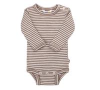 Joha Baby Langarm-Babybody Merinowolle-Seide Body, Größe:98/104, Farbe:Dark beige