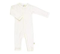 Joha Baby Unisex Schlafoverall aus Merino-Wolle/Seide Navy weiß, Farbe:weiß, Größe:80