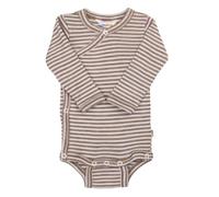Joha Baby Wickelbody Langarm Merinowolle-Seide Body, Größe:50, Farbe:Dark beige