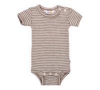 Joha Body kurzarm Ringel Wolle/Seide 86 natur/beige