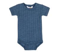 Joha Body kurzarm Rippqualität Wolle/Seide 68 blau