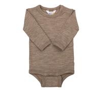 Joha Baby Jungen Langarmbody Merino-Wolle/Seide, Größe:80, Farbe:beige