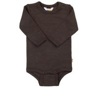 Joha - Kid's Body with Long Sleeves Wool Silk - Merinounterwäsche, Gr. 80, grau (DarkBrown)