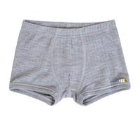 Joha - Kid's Boxershorts Basic - Merinounterwäsche, Gr. 128-134 130, grau (LightGreyMelange)