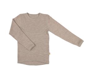 Joha - Kid's Shirt L/S Basic - Merinounterwäsche, Gr. 164 170, beige (SesameMelange)