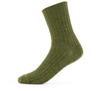 Joha - Kid's Uld-Sok - Merinosocken, Gr. 23-26, oliv (MossMelange)