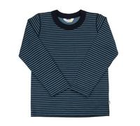 Joha Kinder Jungen Mädchen Langarmshirt Merinowolle, Größe:128/134, Farbe:blau