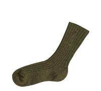 Joha Kinder Socken Wollsocken Dark Moss Melange-15-18
