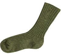 Joha - Kid's Uld-Sok - Merinosocken, Gr. 31-34, oliv (MossMelange)