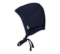 Joha Mütze mit Bindeband Wolle/Seide 37 marine