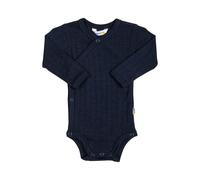 Joha Wickelbody langarm Wolle/Seide 50 marine