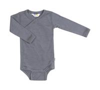 Joha Wickelbody langarm Wolle/Seide 56 grau