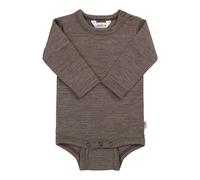 Joha Woll-Body langarm 80 braun melange