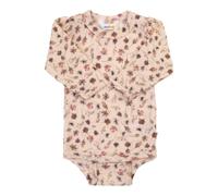 Joha Woll-Body langarm Blumen 56 hellrosa/bunt