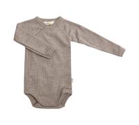 Joha Woll-Wickelbody langarm Rippqualität 50 beige