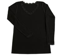 Joha - Women's Blouse I L/S 70/30 - Merinounterwäsche, Gr. XL, schwarz (Black)