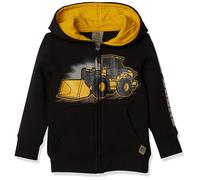 John Deere Baby-Jungen Fleece-Kapuzenpullover mit Rei verschluss, Schwarz, 2 3 T U
