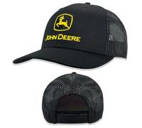 John Deere Baseball Cap Trucker Hat 13083344Bk Aktuelle Baseballkappe Trucker Hat Markenzeichen Stickerei Bkyw Schwarz, Schwarz, Einheitsgröße