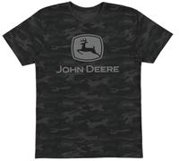 JOHN DEERE Camo Flecktarnmuster T-Shirt für Kinder Jungendliche (6-9 Jahre)