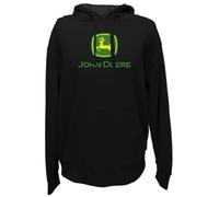John Deere Core Herren-Kapuzenpullover mit Standard-Markenlogo aus Fleece, Schwarz, Größe XXL