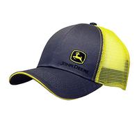 JOHN DEERE Grey with Yellow Mesh Backing Snapback Hat - 13080428CH00