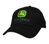 John Deere Herren Basecap Schwarz mit grünem Logo