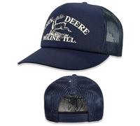 John Deere Herren-Kappe mit Logo-Druck, Marineblau, Einheitsgröße