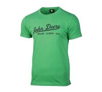 JOHN DEERE Herren T-Shirt Grün Markenlogo Geschenk Merchandise Kurzarm Shirt Logo