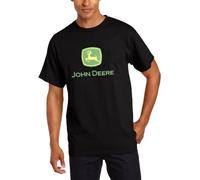 JOHN DEERE Herren-T-Shirt mit Markenlogo Core, kurzärmelig, Schwarz, Größe L