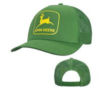John Deere Mens Classic Logo Cotton Twill Mesh Back Trucker Hat