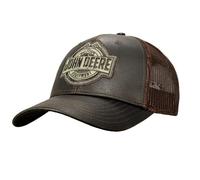 John Deere Oilskin Trucker Hat Mesh Baseball Cap-Brown-Os, braun, Einheitsgröße-XL
