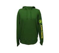 John Deere Solid Hoodie with Logo on Sleeve