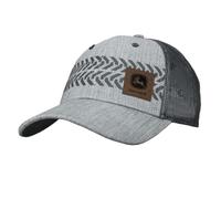 John Deere Verstellbare Trucker-Mütze mit Snapback-Netzrücken, Oxford, Einheitsgröße-XL