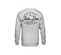 John Doe Sweater JD Lettering Grau, Größe 2XL