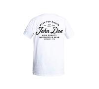 John Doe T-Shirt JD Lettering weiß, Größe 2XL