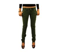 John Galliano - Grüne Distressed Skinny Jeans - - Trousers - Damen - Grün - W28