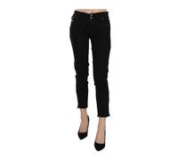 John Galliano - Mid Waist Slim Leg Cropped Jeans - - Jeans - Damen - Schwarzk - W24