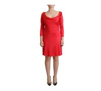 John Galliano - Rotes Etuikleid mit Tiefem Rundhalsausschnitt - - Dresses - Damen - Rot - M
