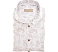 John Miller Tailored Fit Leinenhemd beige, Paisley