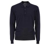 John Smedley - Belper - Extra-Fine Merino Wool Polo Shirt - Größe L - schwarz
