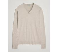 John Smedley Pullover Herren Slim Fit V-Ausschnitt Merinowolle grau, M