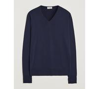 John Smedley Bobby Extra Fine Merino V-Neck Pullover Midnight Blau L