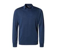 John Smedley Pullover Herren Regular Fit Merinowolle blau, L