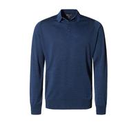 John Smedley Pullover Herren Regular Fit Merinowolle blau, XXL